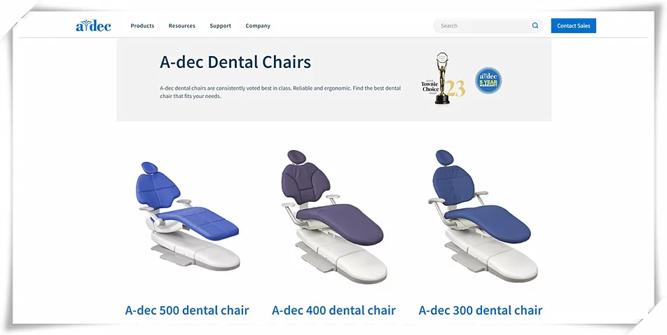 A-Dec dental chair